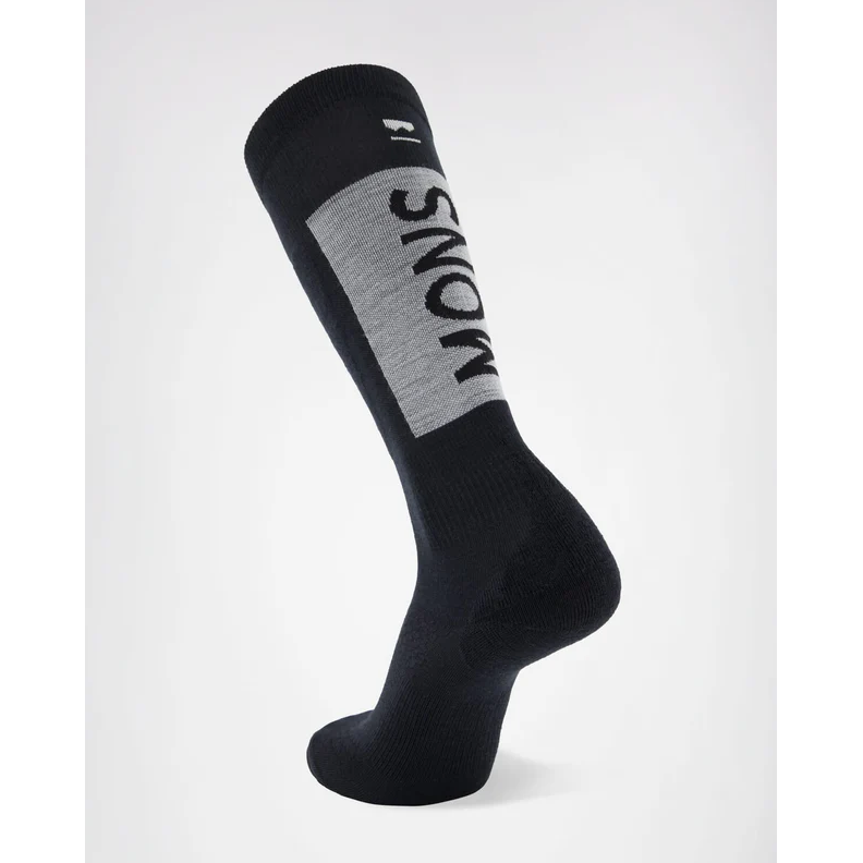 Atlas Merino Snow Sock - Black