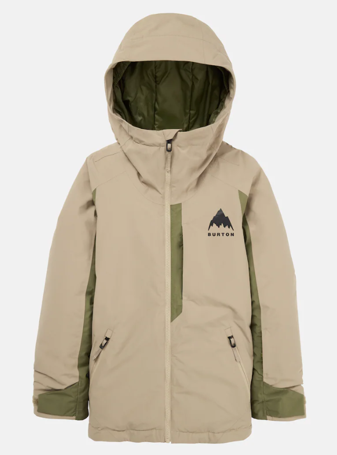 Kids' Hillslope Jacket - Summit Taupe / Forest Moss