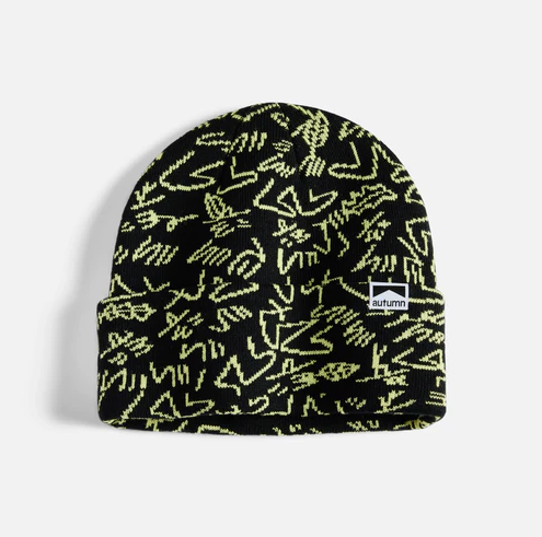 Gus Camo Beanie - Black