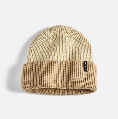Blocked Beanie - Khaki