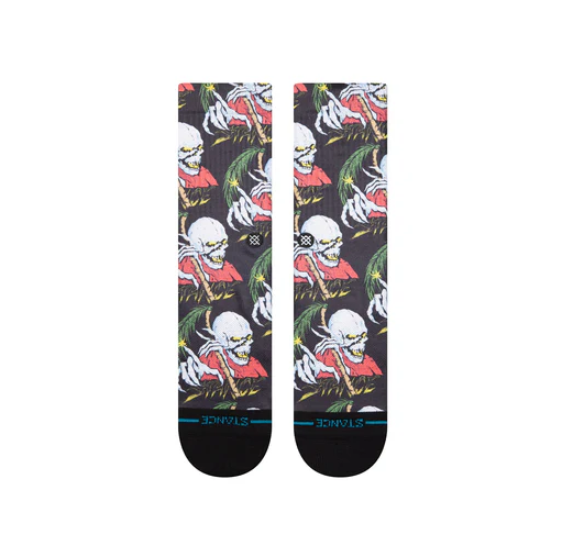 Palm Slayer Crew Sock - Black