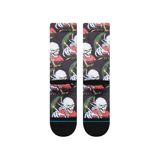 Palm Slayer Crew Sock - Black