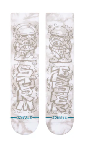 Stance Dj Trooper Crew Sock - White