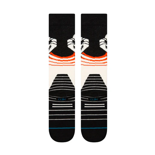 Crab Grab Mid Poly Snow Sock - Cream