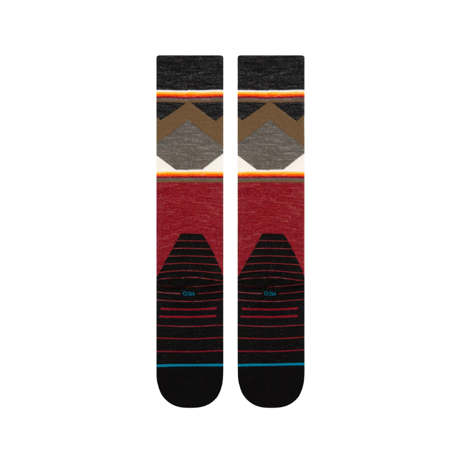 Jimmy Chin Ultra Light Wool Snow Sock - Red