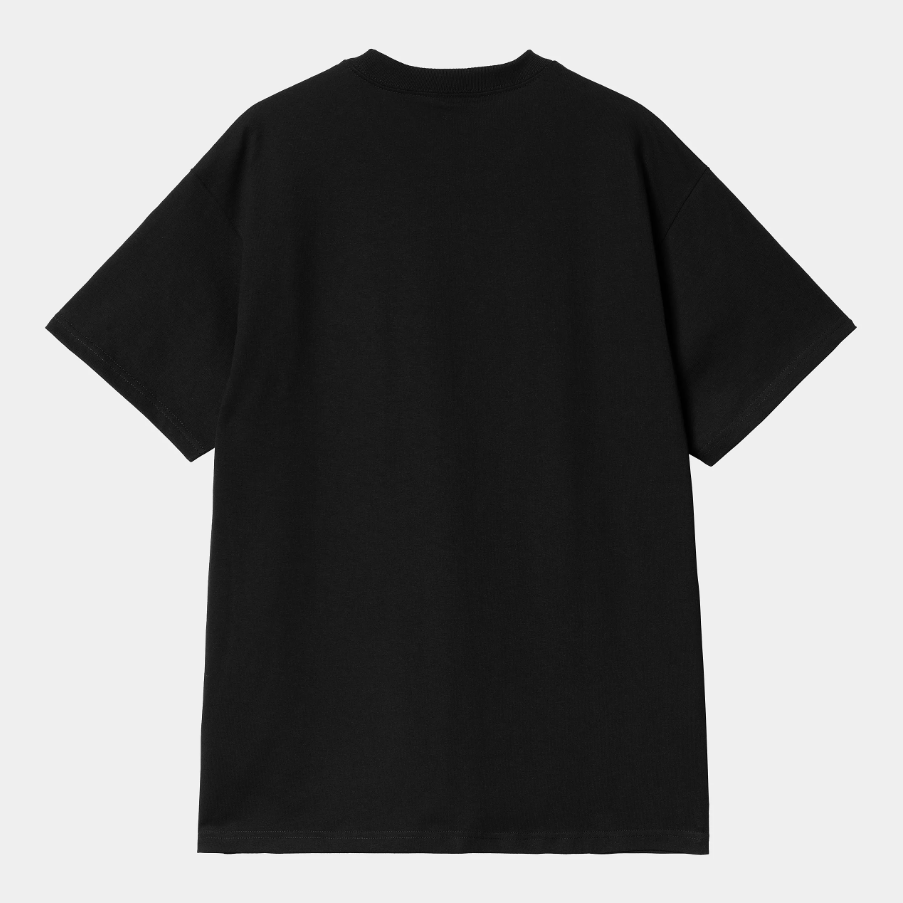 S/S Fragments Pocket T-Shirt - Black/White
