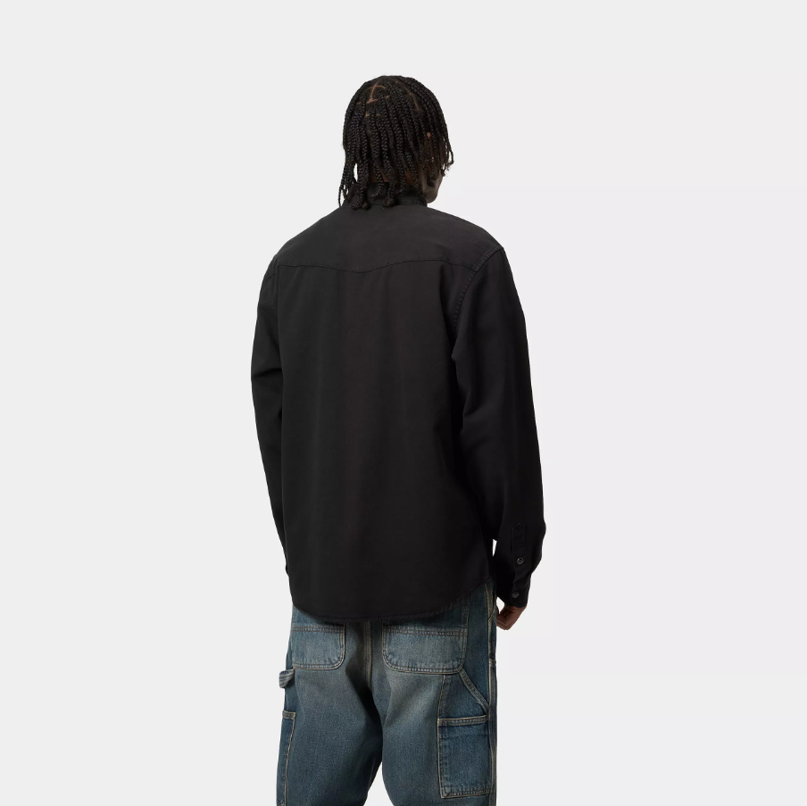 L/S Santa Fe Shirt - Black Garment Dyed