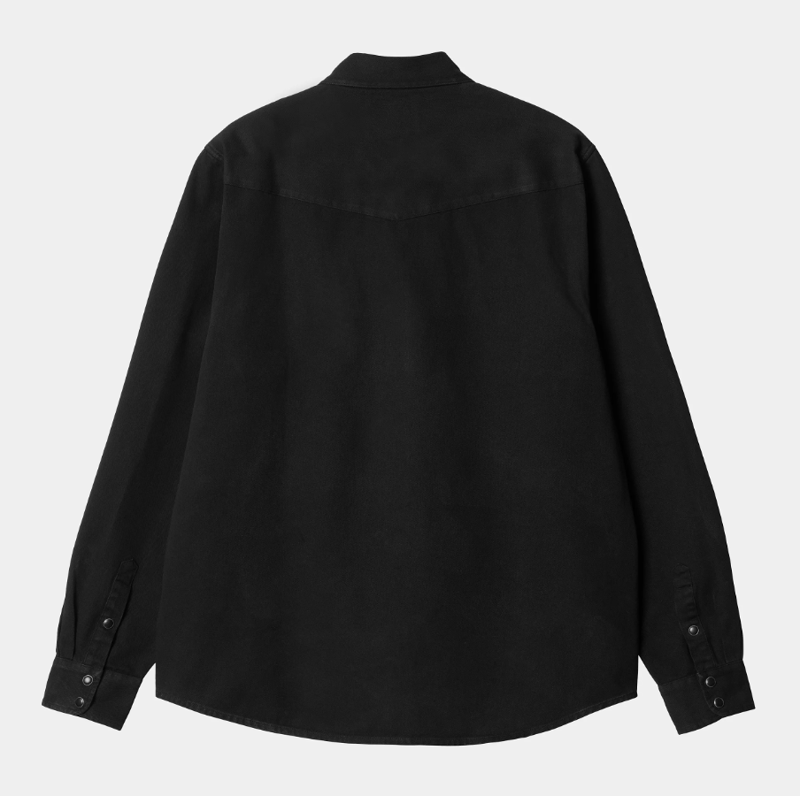L/S Santa Fe Shirt - Black Garment Dyed