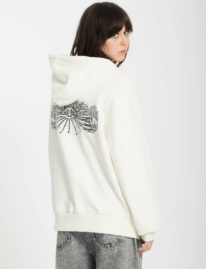 Alix Zip-up Kapuzenpullover - Star White
