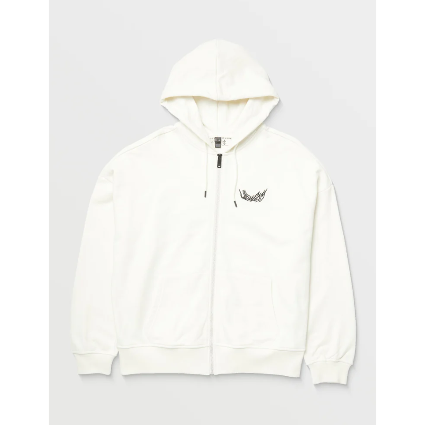 Alix Zip-up Kapuzenpullover - Star White