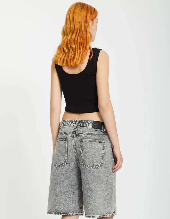 Beeggy Denim Shorts - Grey Vintage