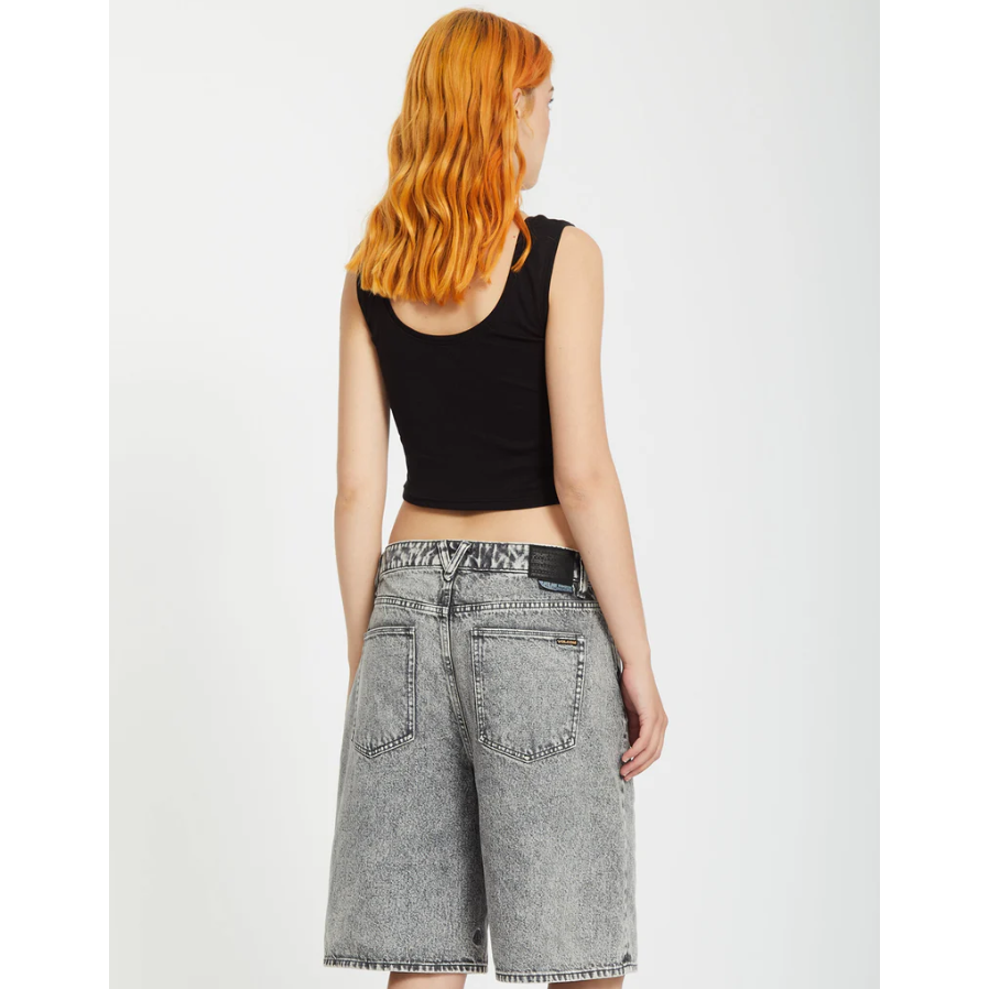 Beeggy Denim Shorts - Grey Vintage