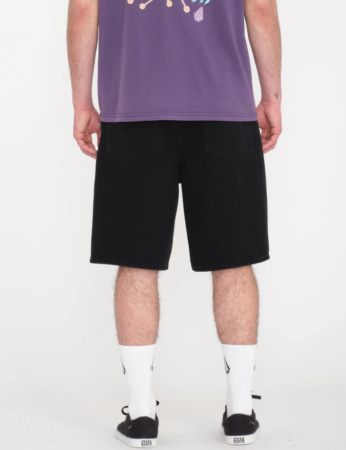 Billow Denim Shorts - Black