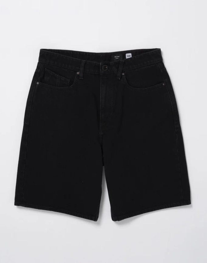 Billow Denim Shorts - Black