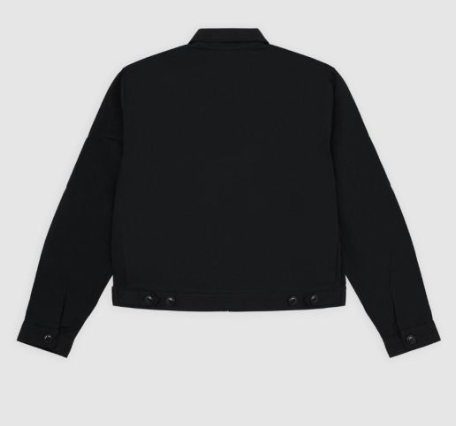 Unlined Cropped Jacket - Black