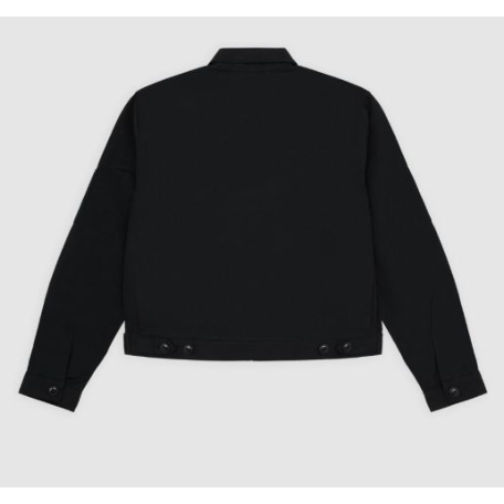 Unlined Cropped Jacket - Black