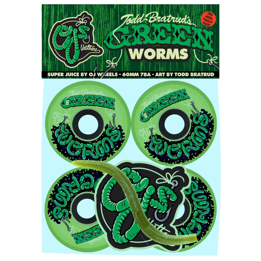 OJ Wheels Green Worms Super Juice 60mm - 78A