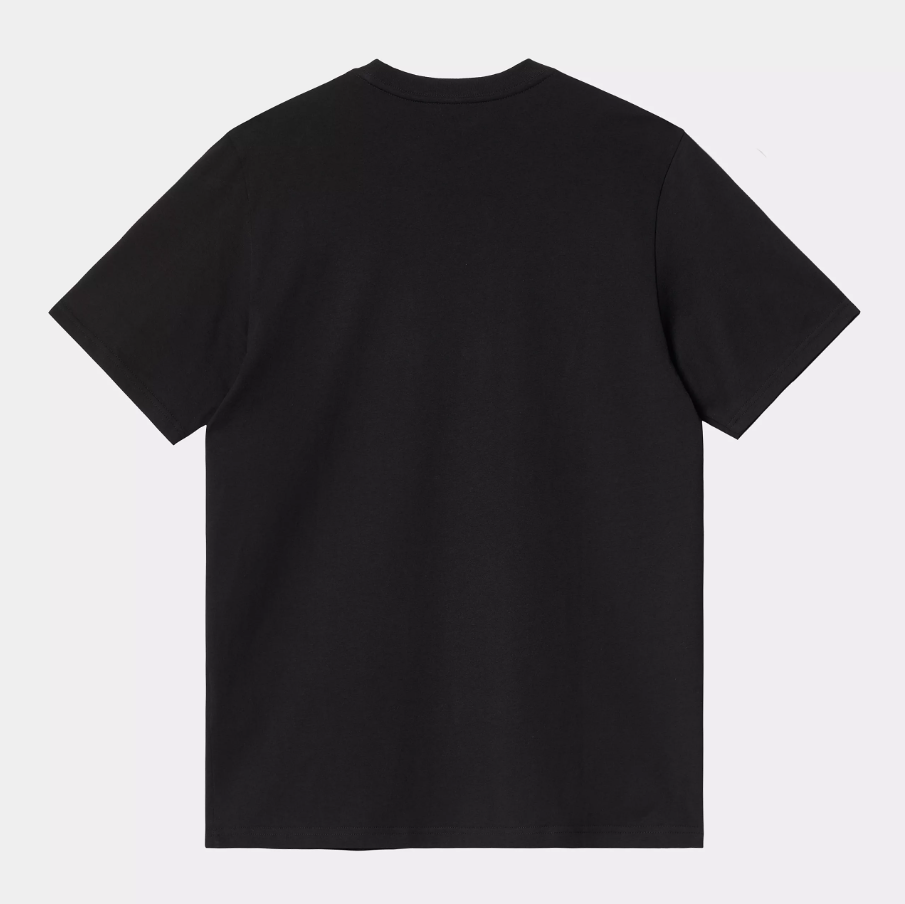 S/S Pocket Heart T-Shirt - black/black