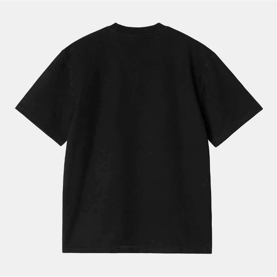 W' S/S Ingo T-Shirt - Black garment dyed