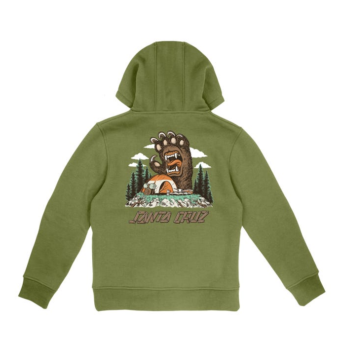 Youth Screaming Grizzly Hood - Iguana