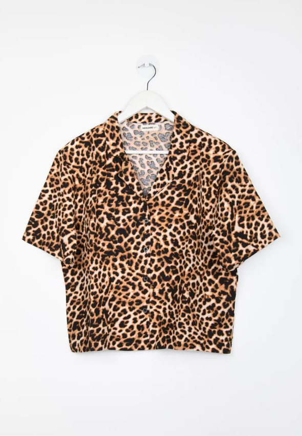 Bluse aus Viskose - Gemustert