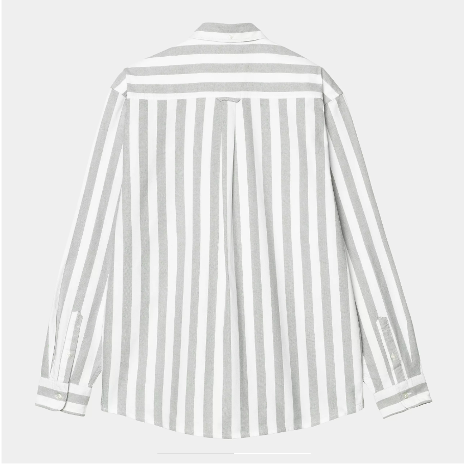 L/S Dillion Shirt - park/white