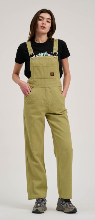 Classic Label Dungarees - Light Khaki