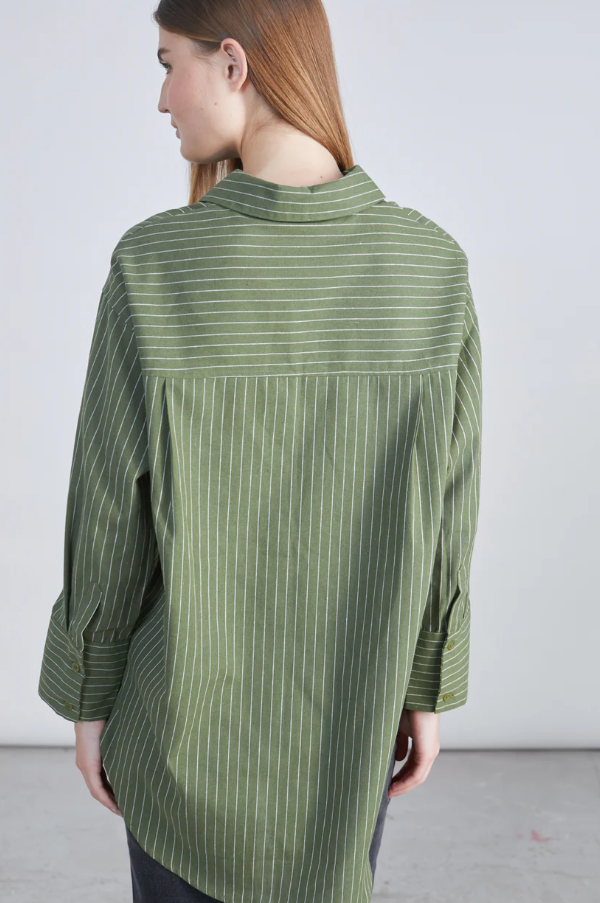 Gestreiftes Hemd - Green