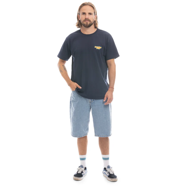 X-Tra Baggy Denim Shorts - Moon