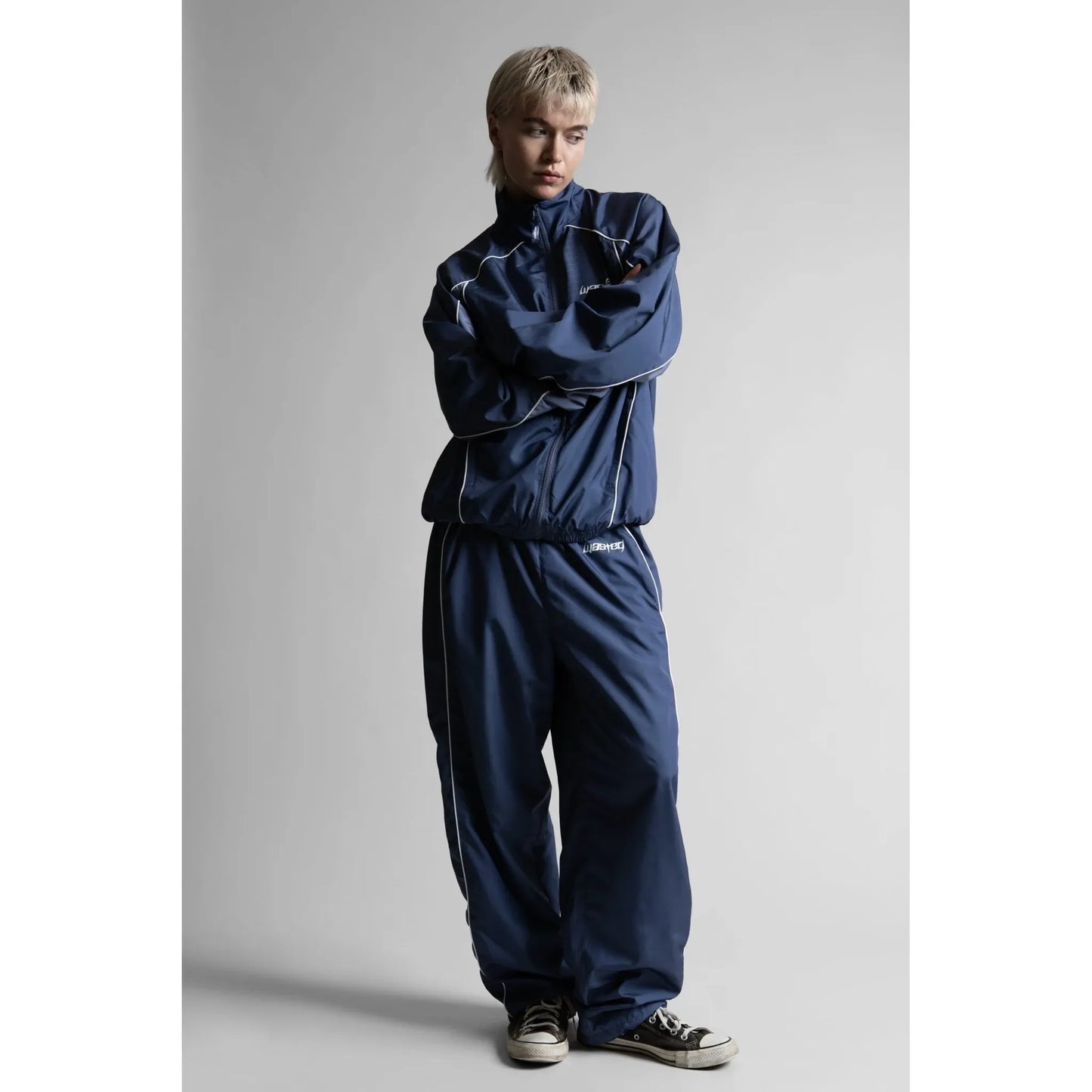 Spine Track Jacket ASH BLUE