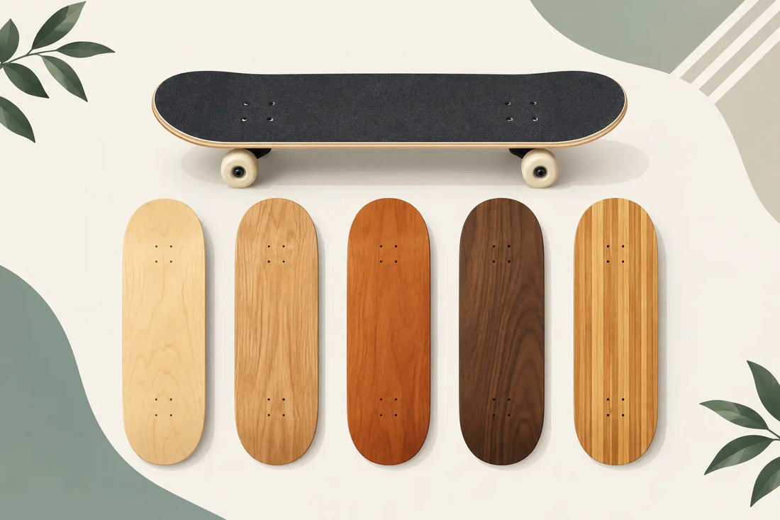 Deck-Holzarten im Vergleich für dein Skateboard