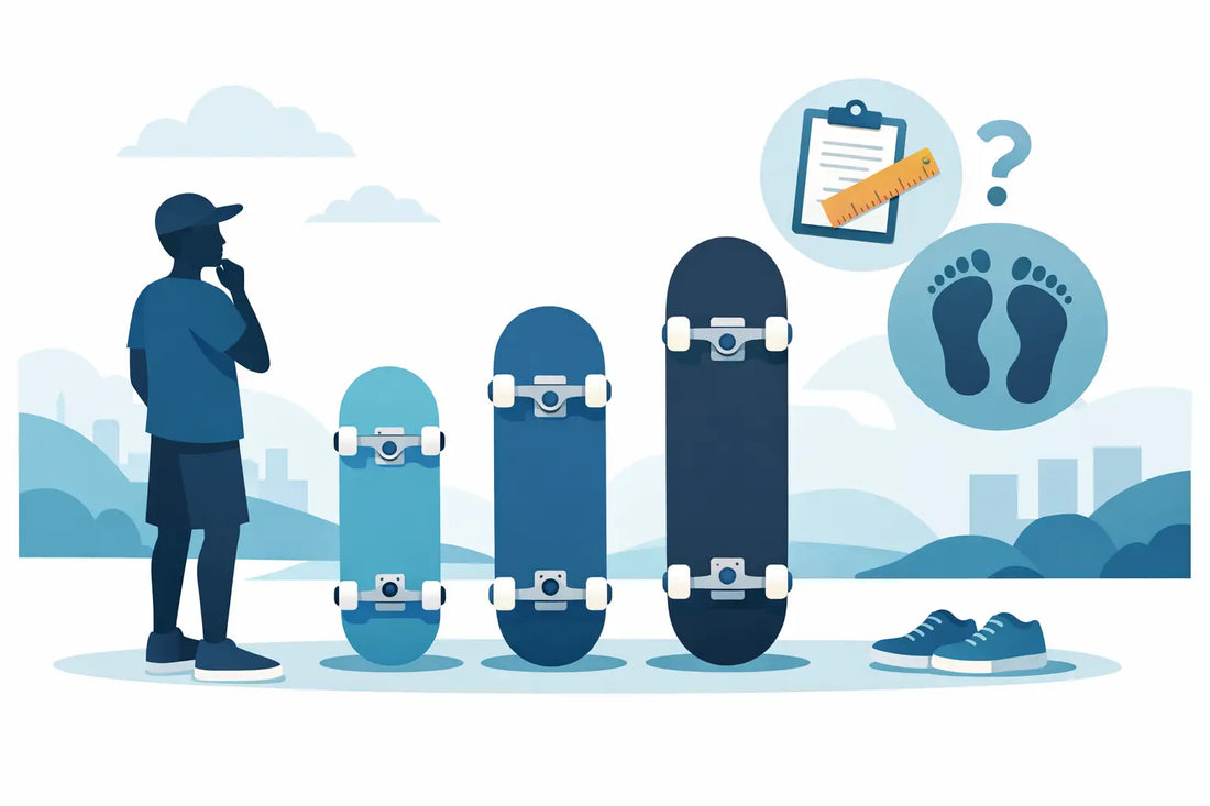 Skateboard Deck Größe wählen leicht gemacht