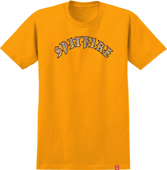 Old E Fade Fill T-Shirt - gold/red