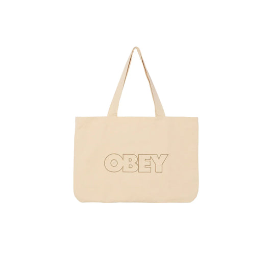 Outline Canvas Tote Bag - Natural