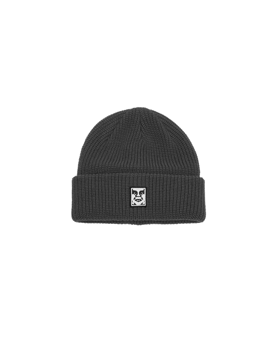 Mid Icon Patch Cuff Beanie * BLACK