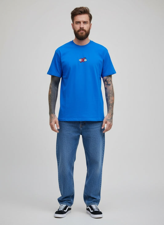 30 yrs Oversized Shirt - Blue
