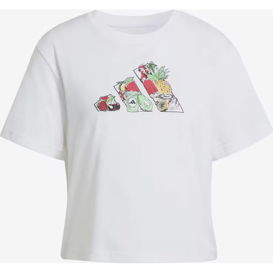 FOOD CROPPED LOOSE GRAPHIC T-SHIRT