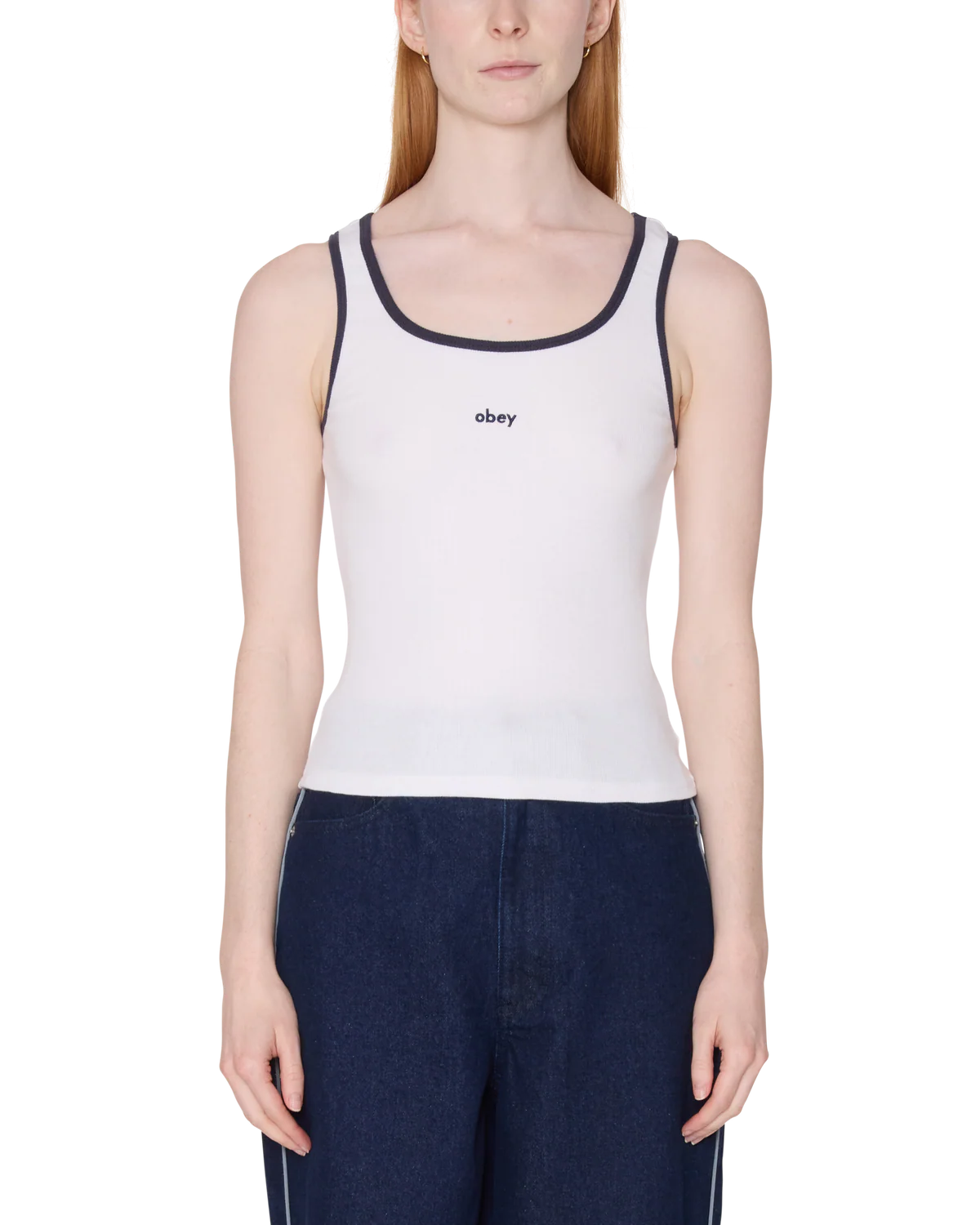 Loren Rib Tank - White