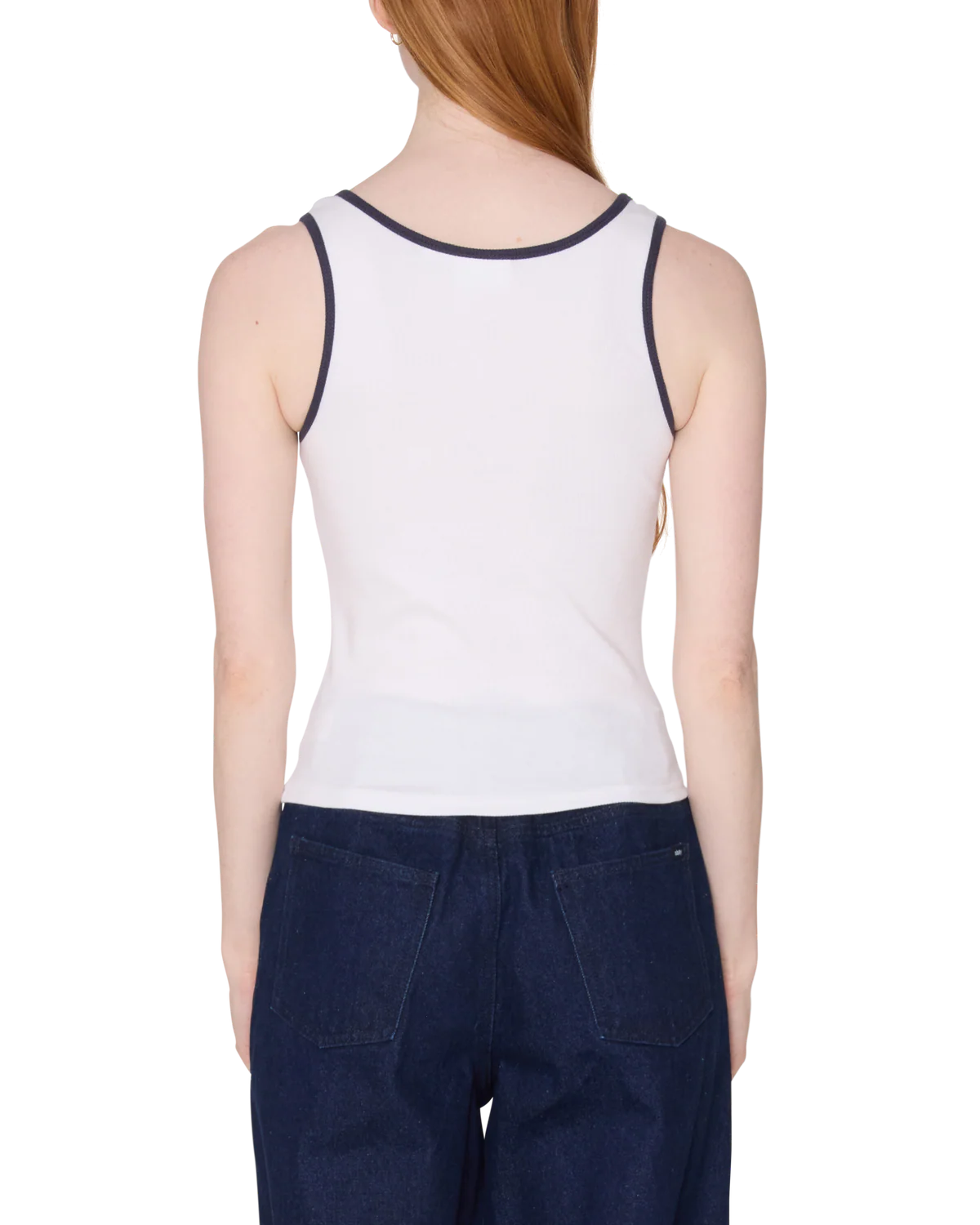 Loren Rib Tank - White