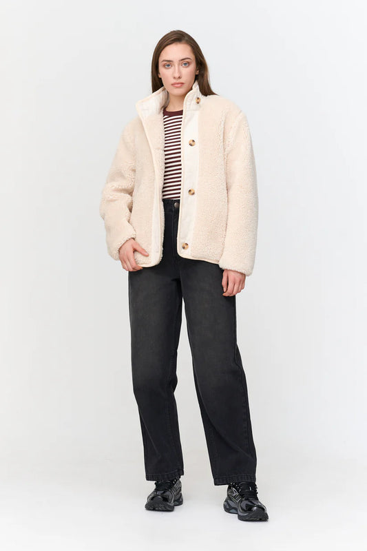 Jacke Teddyfell * OFFWHITE