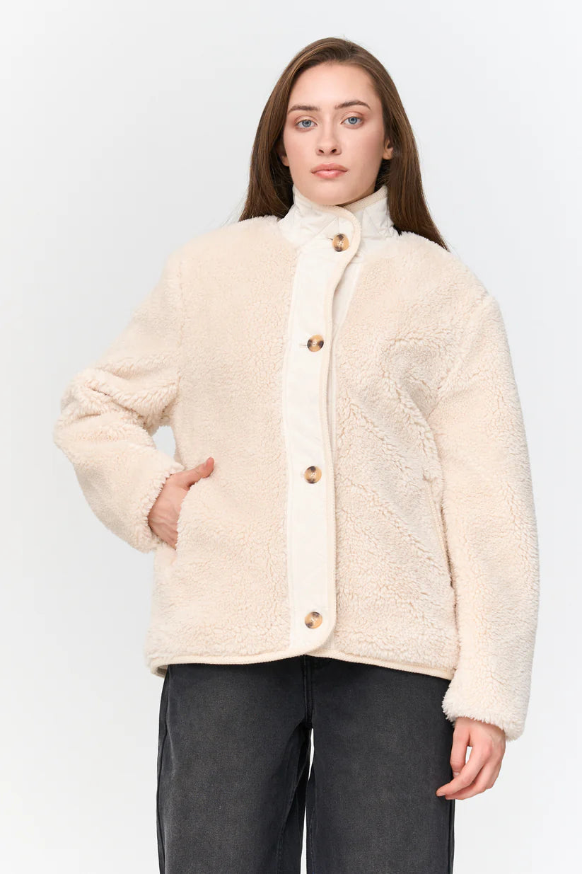 Jacke Teddyfell * OFFWHITE