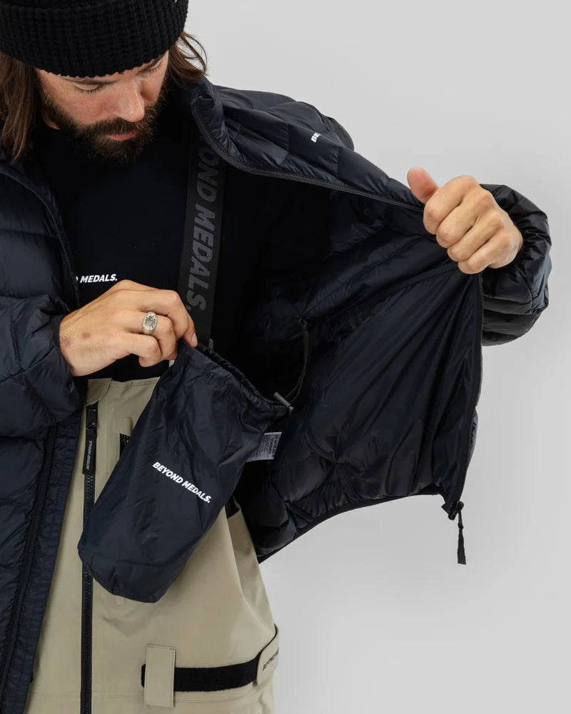 Packable Down Jacket - BLACK