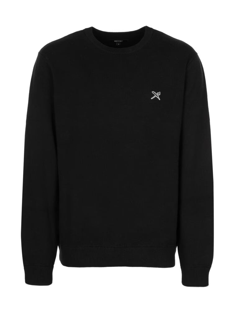 Heavy Flag Knit * BLACK