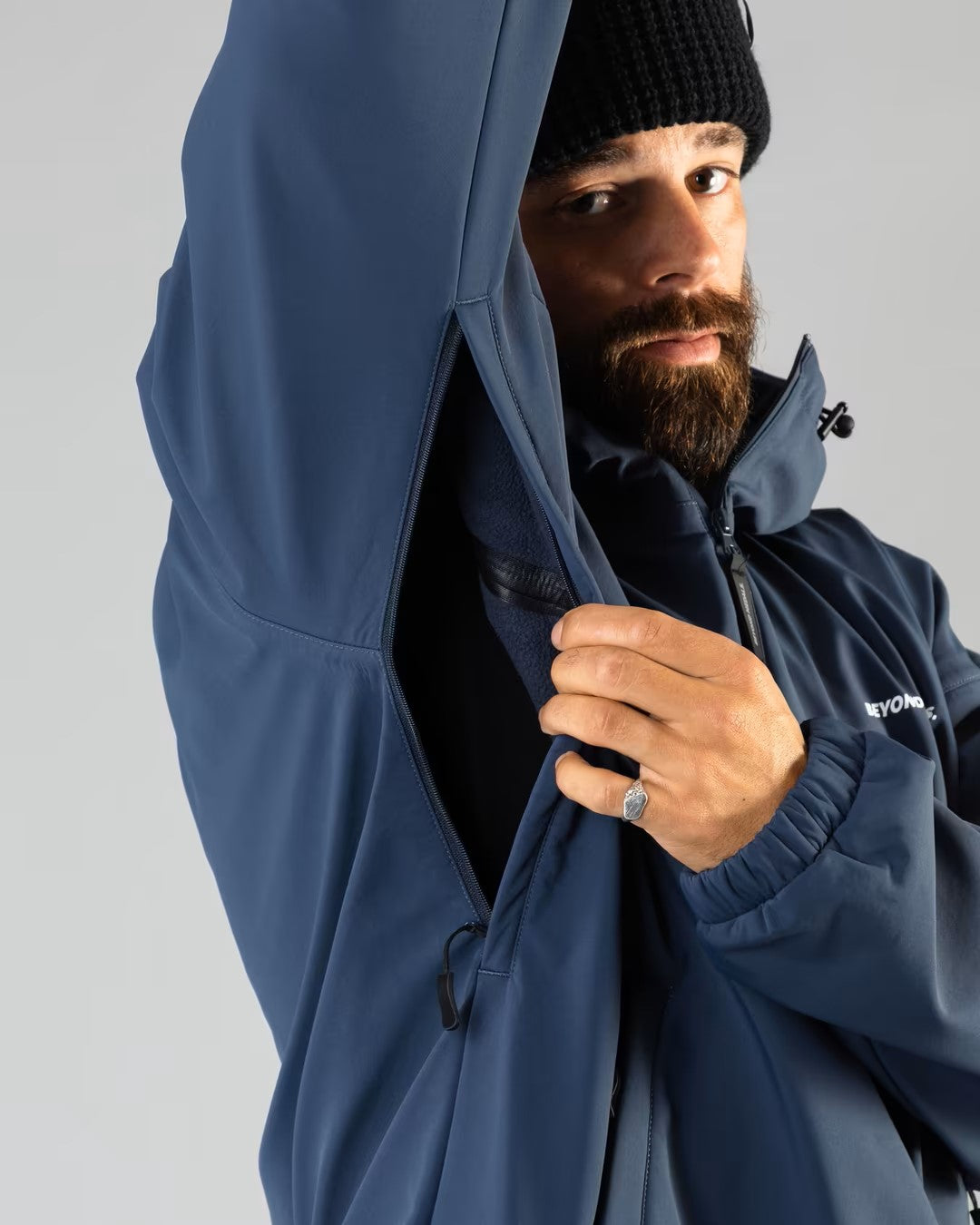 Softshell Halfzip -blue