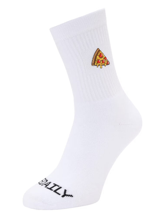 Pizza Love Socks * WHITE