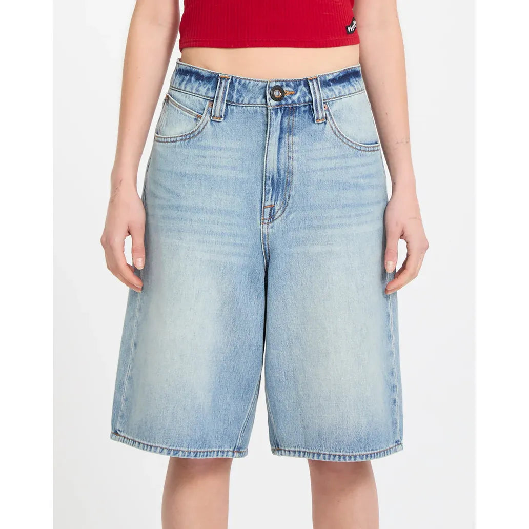 Beeggy Denim Shorts - Dusty Blue Wash