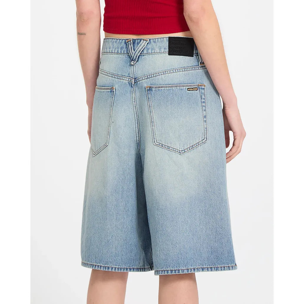 Beeggy Denim Shorts - Dusty Blue Wash