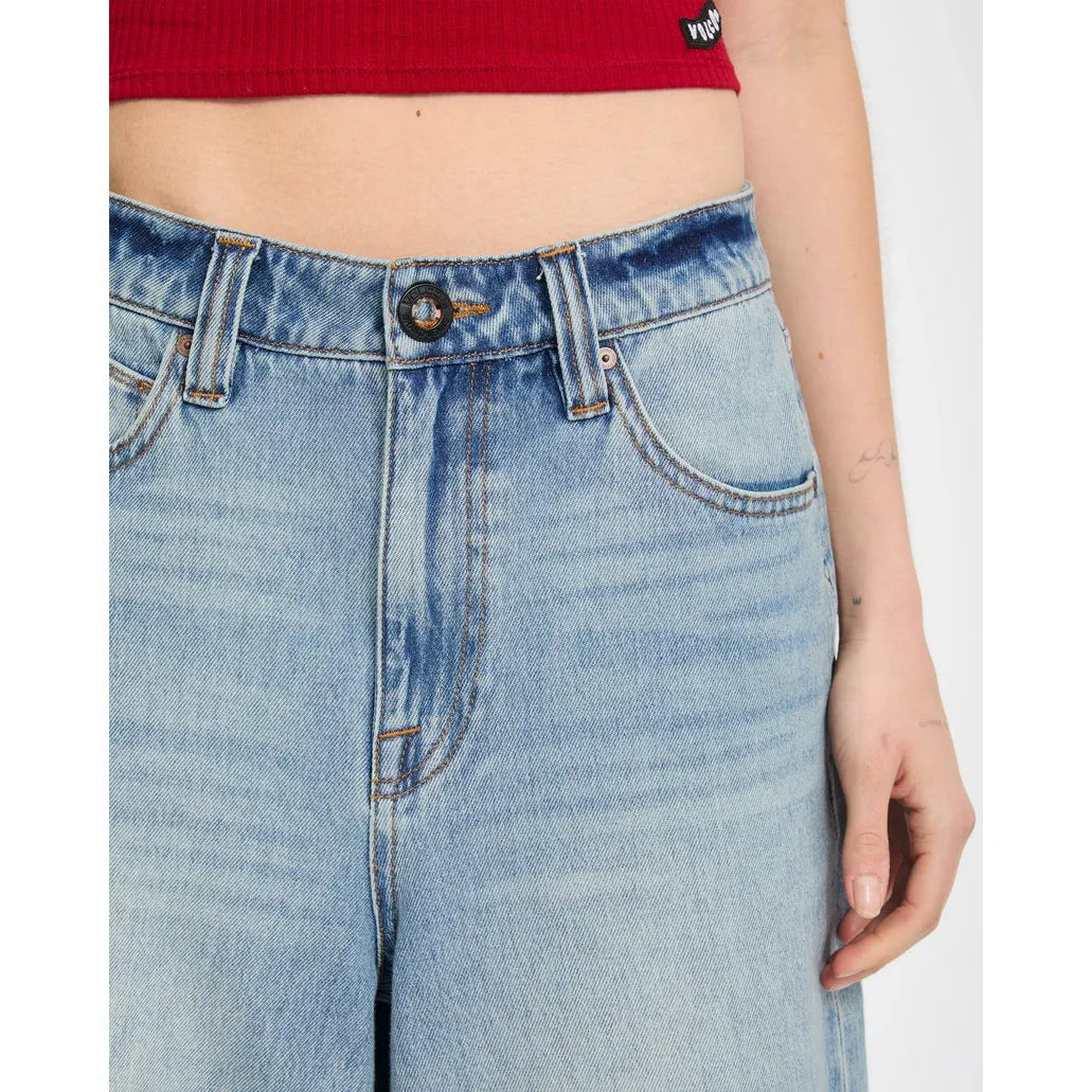 Beeggy Denim Shorts - Dusty Blue Wash