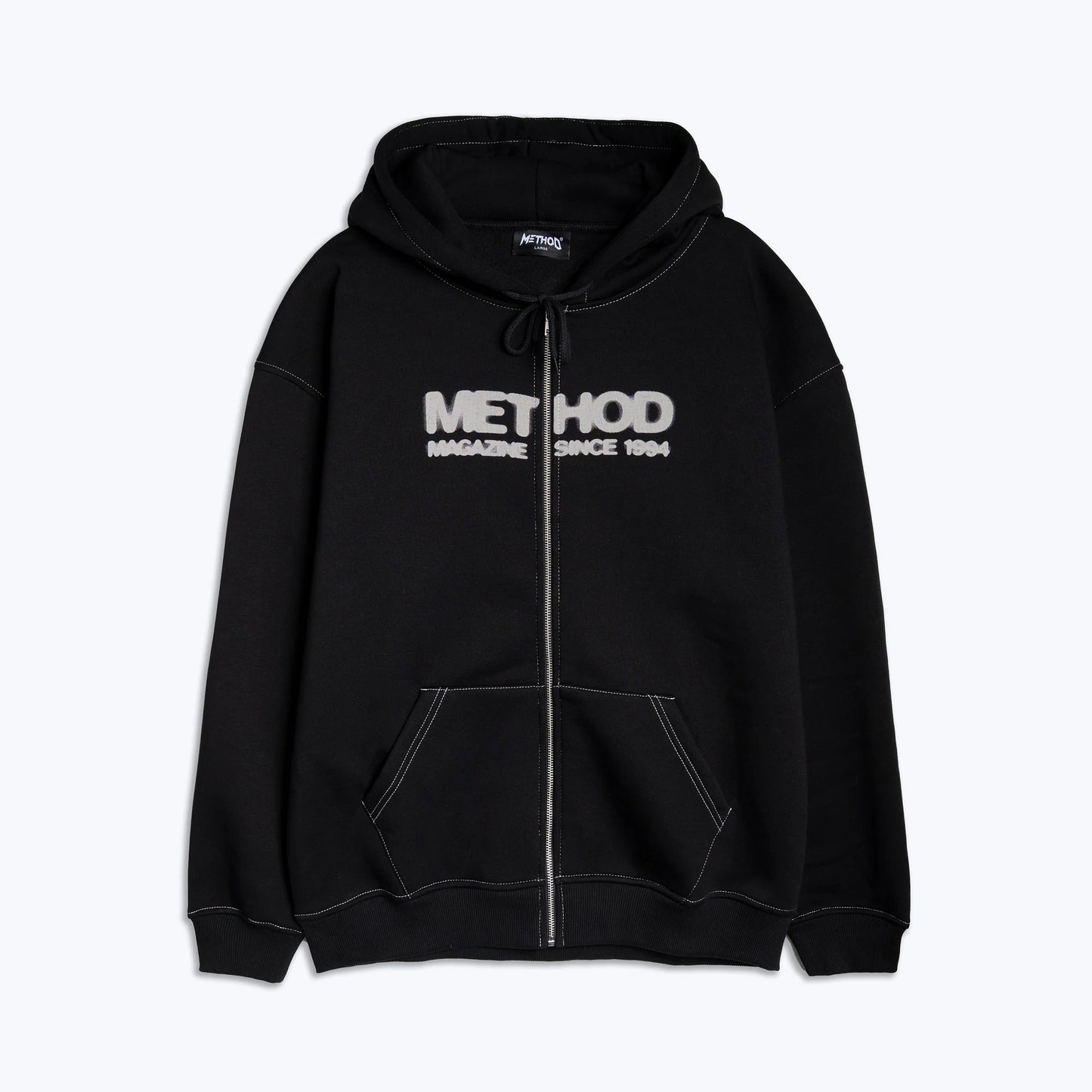 Method Since 94 Zip Hoodie black contrast