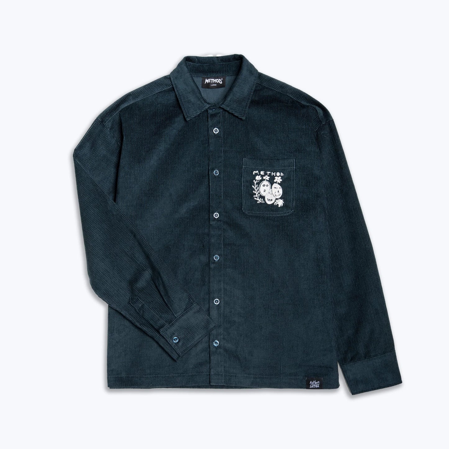 Method X Arthur Cord Shirt slate blue